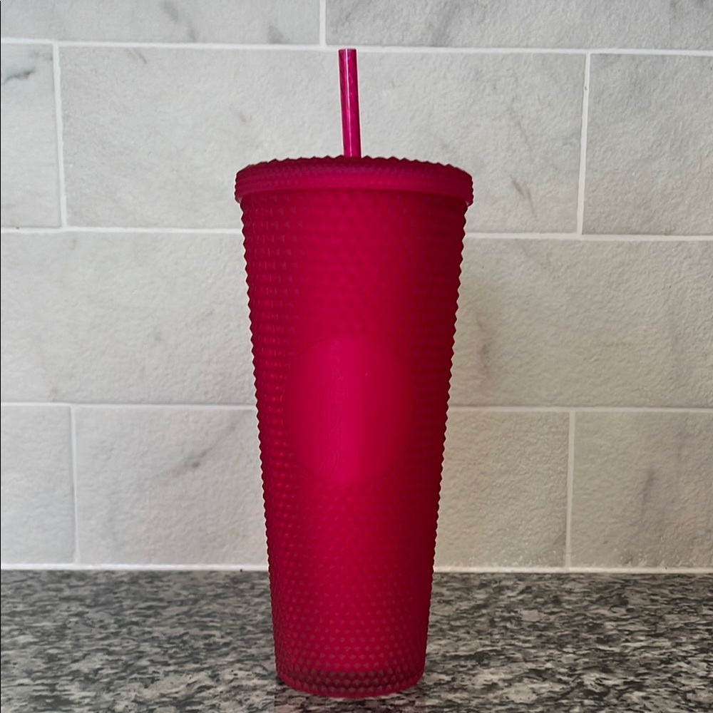 NWT Starbucks Studded Pink Tumbler 24oz